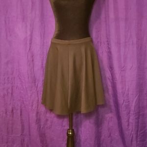 Aqua black swing skirt med